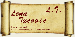 Lena Tucović vizit kartica